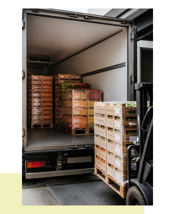 Перевозка сельхозпродукции на паллетах с доставкой в Махачкалу